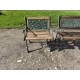 Banc + Fauteuil de Jardin Fonte et Bois
