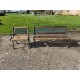 Banc + Fauteuil de Jardin Fonte et Bois