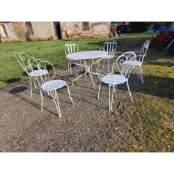 Salon de Jardin Fer Forgé 1900