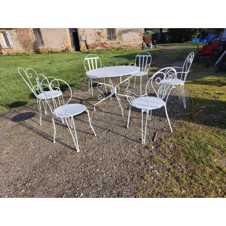 Salon de Jardin Fer Forgé 1900