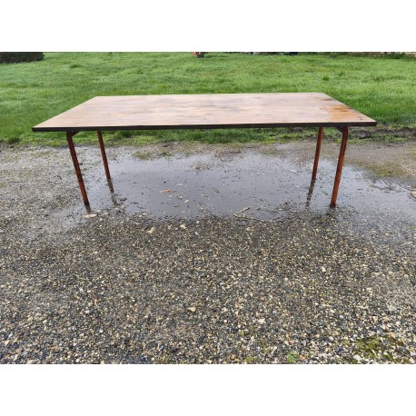 Table Industrielle Fer et Bois