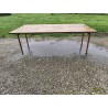Table Industrielle Fer et Bois
