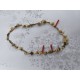 3 Colliers Vintage Corail , Perles et Coquillages