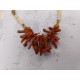 3 Colliers Vintage Corail , Perles et Coquillages