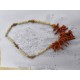 3 Colliers Vintage Corail , Perles et Coquillages