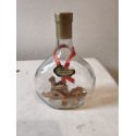 Bouteille Verre avec Personnage Bois