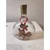 Bouteille Verre avec Personnage Bois