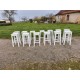 Lot de 13 Tabourets de Bistrot Bois