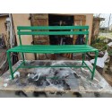 Banc des Années 50 en Fer et Bois