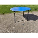 Table Octogonale de Collectivité Vintage