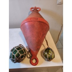 Objets de Marine Bouée + Floteur Boule verre
