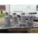 4 Bidons de Lait en Aluminium : 20 L