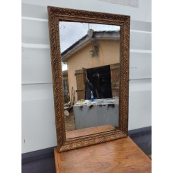 Miroir de Cheminée 19 éme Bois et Stuk doré