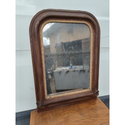 Miroir de Cheminée 19 éme Bois et Stuk