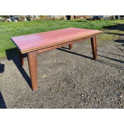 Table de Cuisine des Années 60 en Chéne avec Rallonges Intégrées