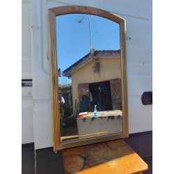 Miroir Bois et Stuk doré 19 éme Bisauté