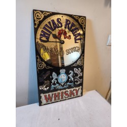 Publicité Whisky Chivas Regal Pendule Verre