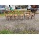 6 Chaises Paillées Anciennes