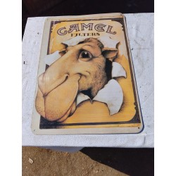 Plaque Tole Publicitaire " Camel "