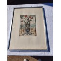 Dessin Lithographié " Les Fleurs Baroques "