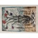 Dessin Lithographié " Les Fleurs Baroques "