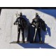 Paire de Serre Livres en Métal " Chevaliers en Armure "