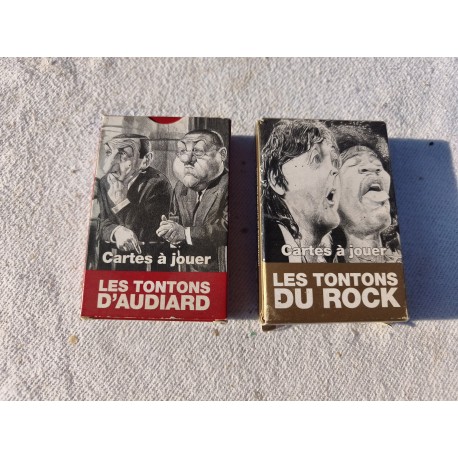 Cartes à Jouer " Les Tontons D'Audiard et Les Tontons du Rock