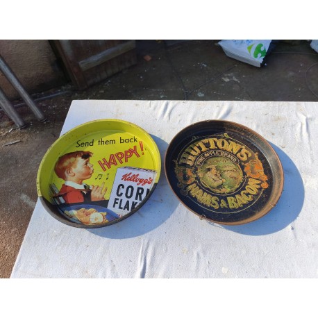 2 Plateaux Publicitaire en Tole