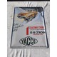 Plaque Tole Publicitaire " Yacco " Rallie de Monte Carlo 1959