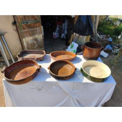 Lot de Poterie Ancienne en Grés