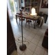 Lampe sur Pied Laiton et Tulipe Verre