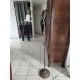 Lampe sur Pied Laiton et Tulipe Verre