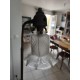 Lampe sur Pied Laiton et Tulipe Verre