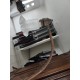 Lampe sur Pied Laiton et Tulipe Verre