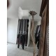 Lampe sur Pied Laiton et Tulipe Verre