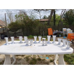 Lot de Vases en Aluminium des Années 30