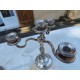 Paire de Candélabres en Métal Argenté