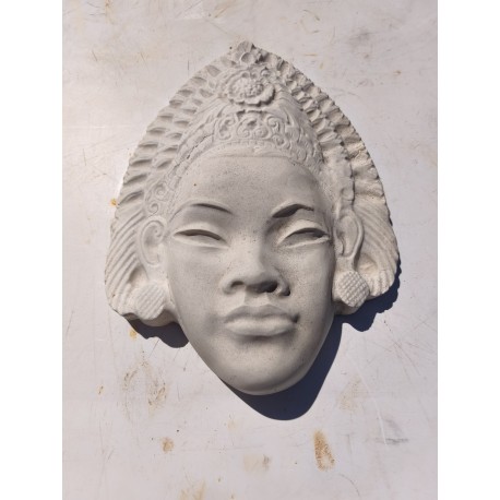 Plaque Platre Tete Bouddha Shiva Inde