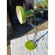 Lampe Vintage Métal Vert et Chrome