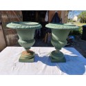 Paire de Vases Fonte 19 éme Médicis