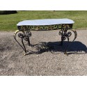 Table de Boucher 19 éme Fonte de Fer Forgé et Torsadé