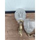 Paire d'Appliques Laiton et Pate de Verre