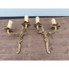 Paire d'Appliques Bronze