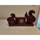 Horloge en Faience " écureuils "