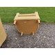 Paire de Fauteuils Simili cuir Marron clair Vintage