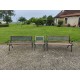 Banc + Fauteuil de Jardin Fonte et Bois