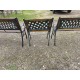 Banc + Fauteuil de Jardin Fonte et Bois