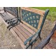 Banc + Fauteuil de Jardin Fonte et Bois