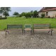 Banc + Fauteuil de Jardin Fonte et Bois