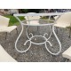 Salon de Jardin Fer Forgé Table + 5 Fauteuils